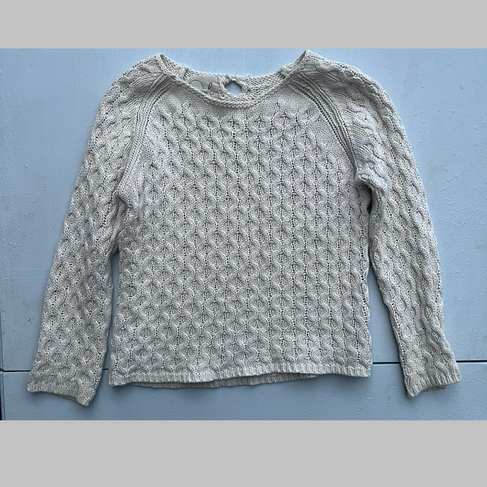 Peek Kids Knit Cream  sweater size 8